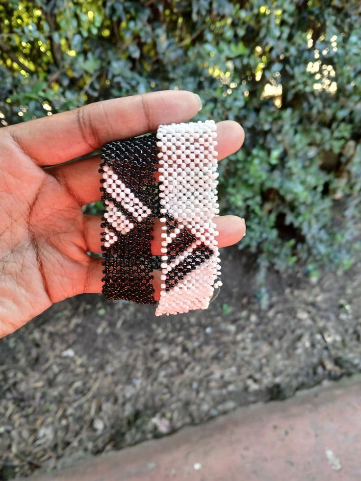 Black Adidas Beaded Bracelet - alternate view