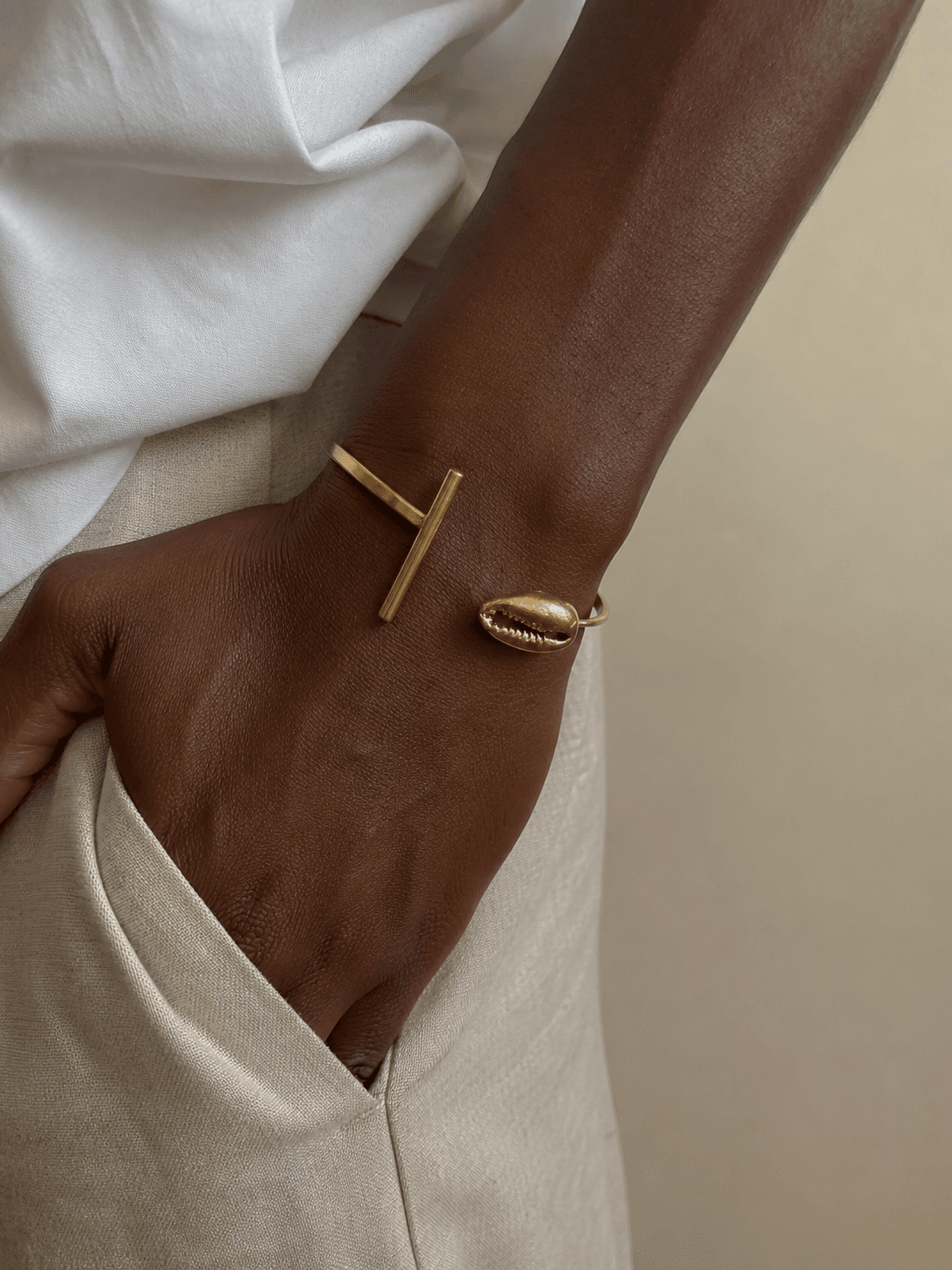 brass cowrie shell bracelet Nairobi