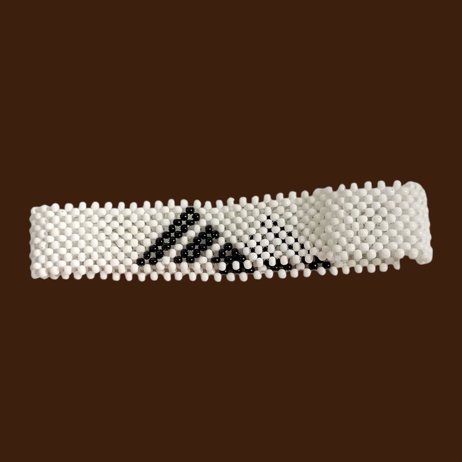 White Adidas Beaded Bracelet