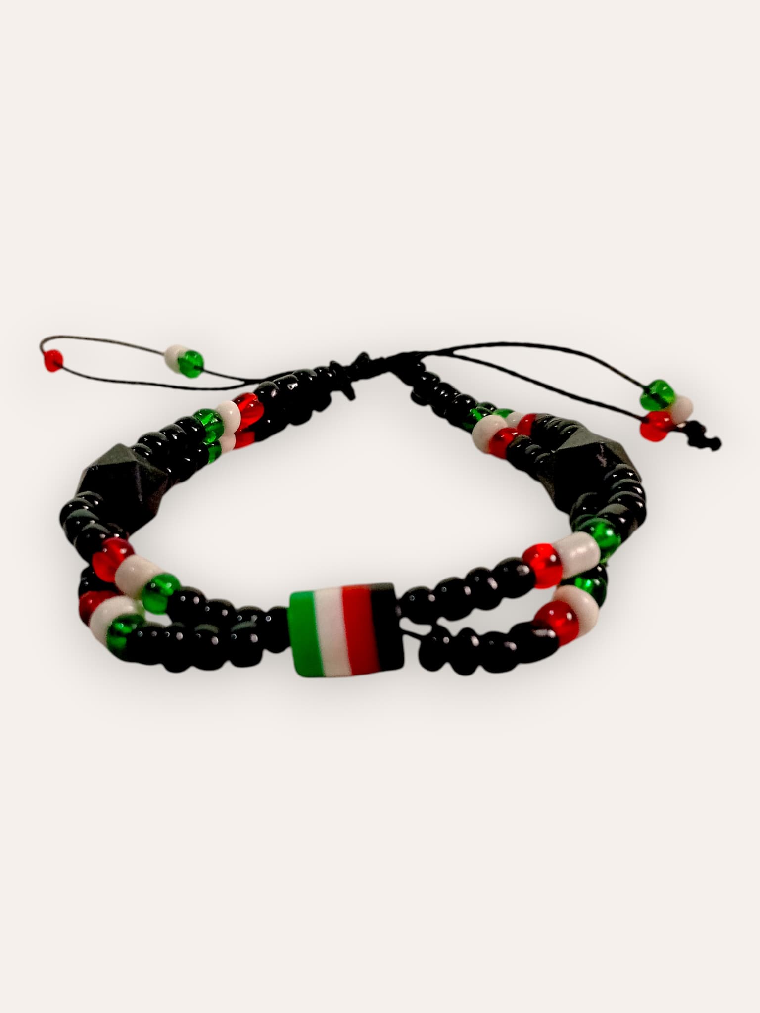 Kenya Flag Double Strand String Bracelet