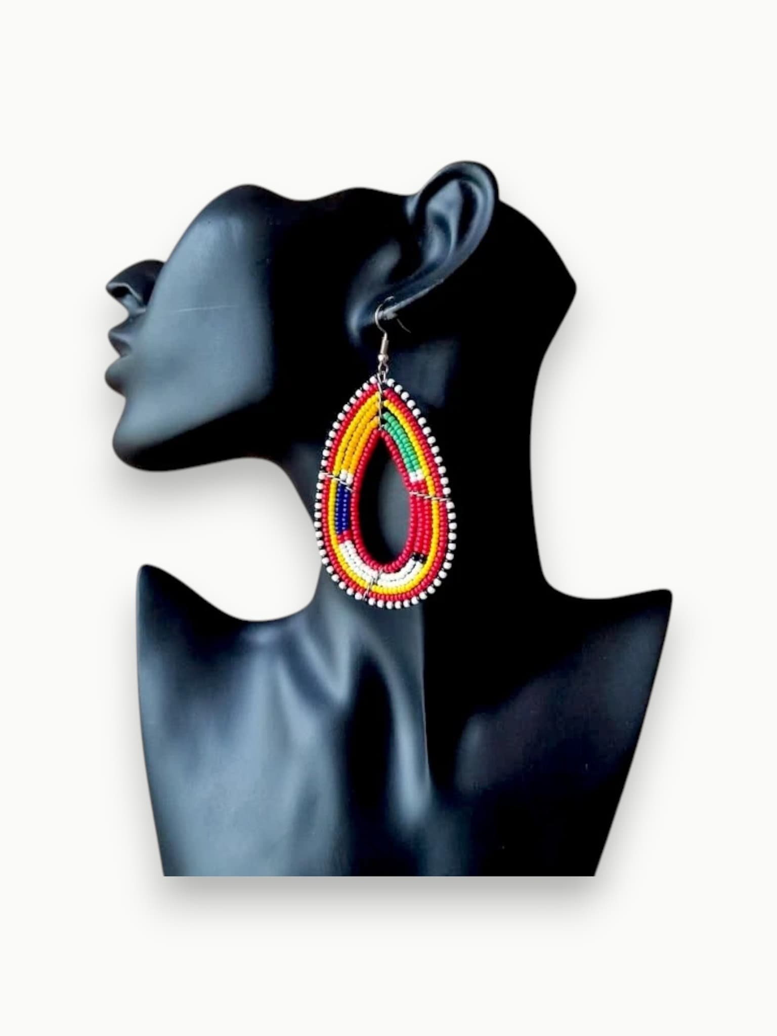 The Malaika Tear — Heritage Beaded Drop Earrings